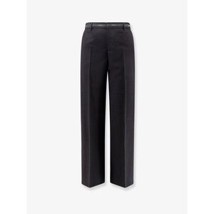 Gucci Men Wool Trousers With Gucci Detail